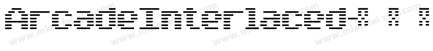 ArcadeInterlaced字体转换