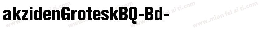 akzidenGroteskBQ-Bd字体转换