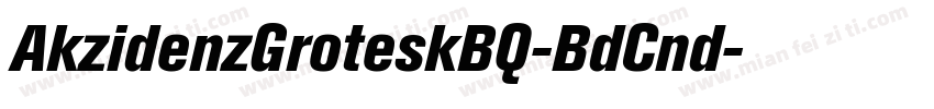 AkzidenzGroteskBQ-BdCnd字体转换