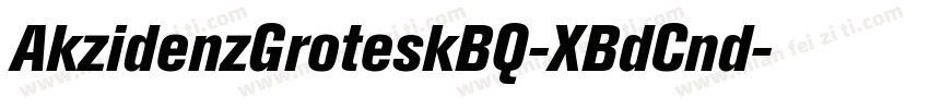 AkzidenzGroteskBQ-XBdCnd字体转换