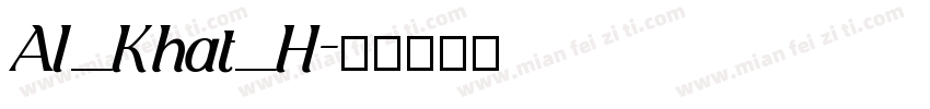 Al_Khat_H字体转换