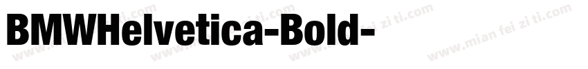 BMWHelvetica-Bold字体转换