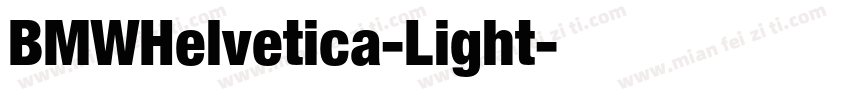 BMWHelvetica-Light字体转换