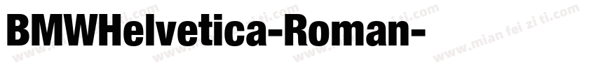 BMWHelvetica-Roman字体转换