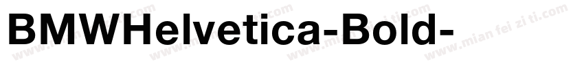 BMWHelvetica-Bold字体转换