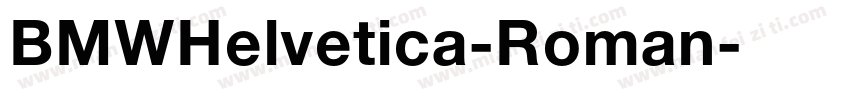 BMWHelvetica-Roman字体转换