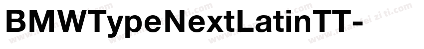 BMWTypeNextLatinTT字体转换