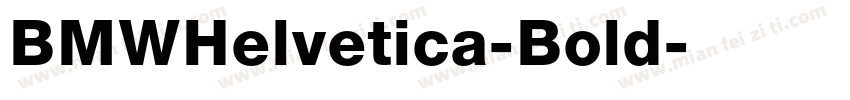 BMWHelvetica-Bold字体转换