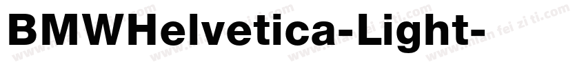 BMWHelvetica-Light字体转换
