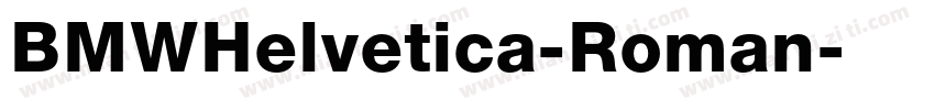 BMWHelvetica-Roman字体转换