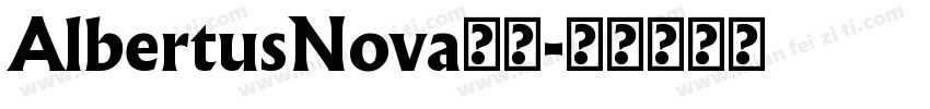 AlbertusNova字体字体转换