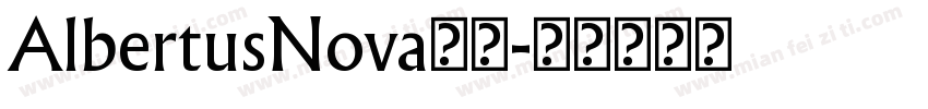 AlbertusNova字体字体转换