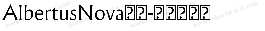 AlbertusNova字体字体转换