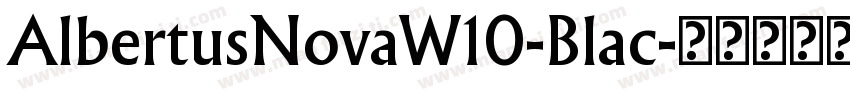 AlbertusNovaW10-Blac字体转换