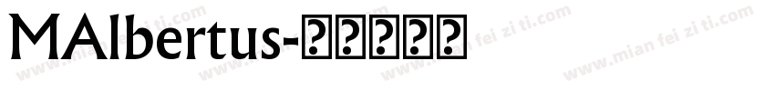 MAlbertus字体转换