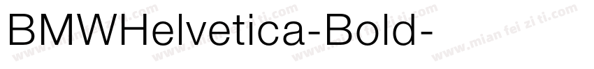 BMWHelvetica-Bold字体转换