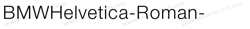 BMWHelvetica-Roman字体转换