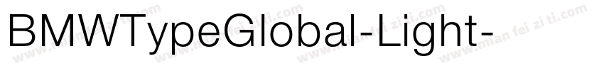BMWTypeGlobal-Light字体转换
