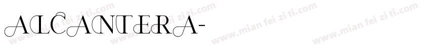 Alcantera字体转换