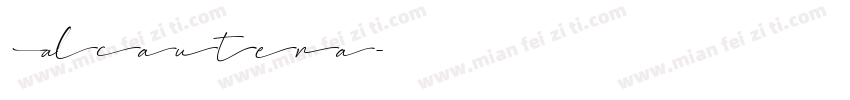 Alcantera字体转换
