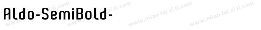 Aldo-SemiBold字体转换