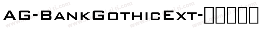 AG-BankGothicExt字体转换