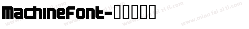 MachineFont字体转换