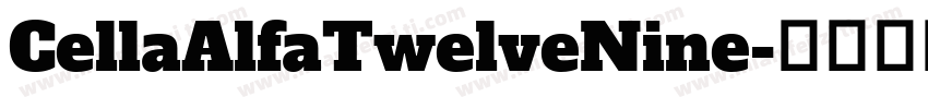 CellaAlfaTwelveNine字体转换