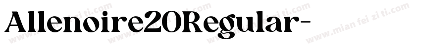 Allenoire20Regular字体转换