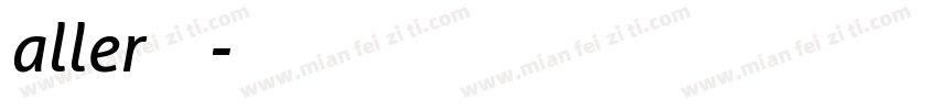 aller字体字体转换