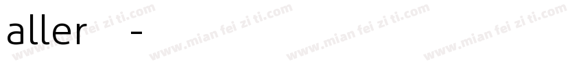 aller字体字体转换