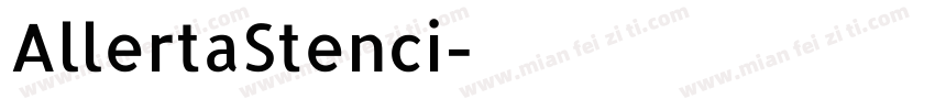 AllertaStenci字体转换