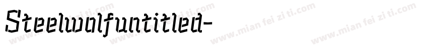 Steelwolfuntitled字体转换