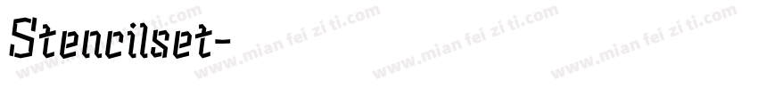 Stencilset字体转换