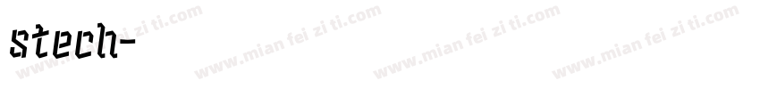 stech字体转换