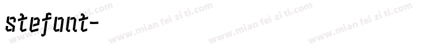 stefont字体转换
