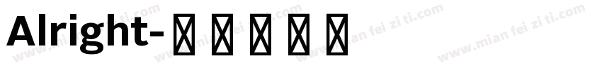 Alright字体转换