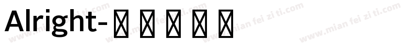 Alright字体转换