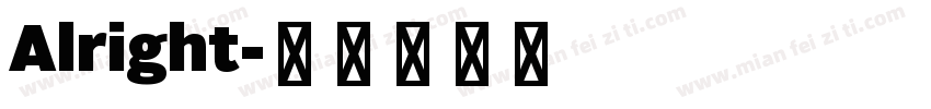 Alright字体转换