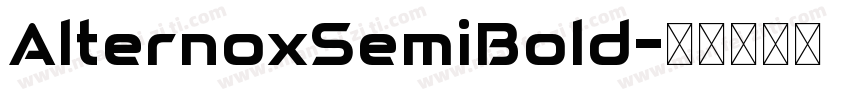 AlternoxSemiBold字体转换