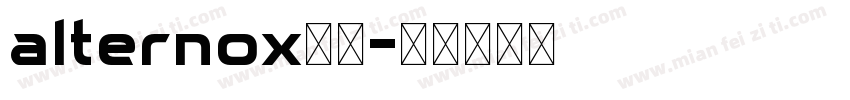alternox粗体字体转换