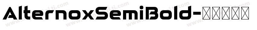 AlternoxSemiBold字体转换