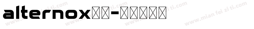 alternox粗体字体转换