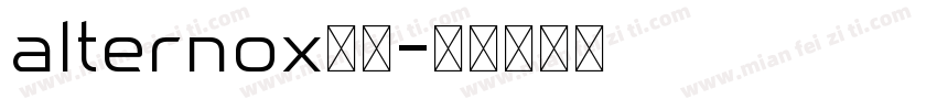 alternox粗体字体转换