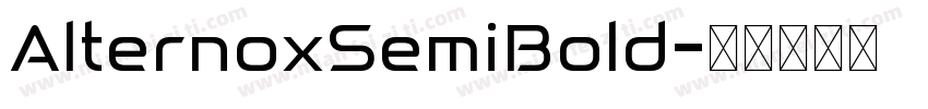 AlternoxSemiBold字体转换