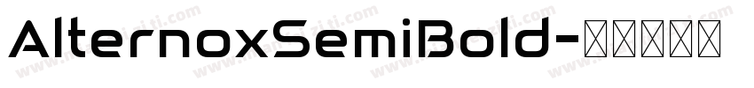 AlternoxSemiBold字体转换