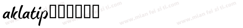 aklatip字体转换