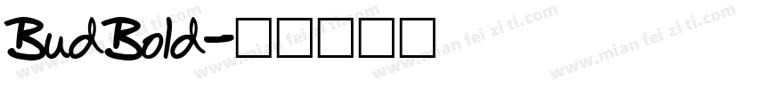 BudBold字体转换