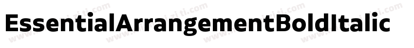 EssentialArrangementBoldItalic-pvwd字体转换