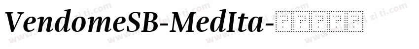 VendomeSB-MedIta字体转换